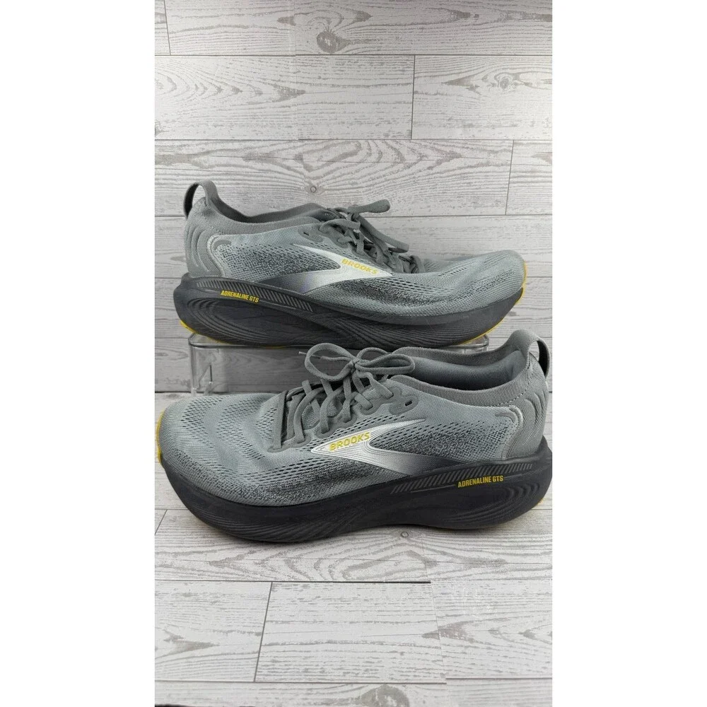 Brooks Adrenaline Gts 25 1104544E044 Gray 12.5 4E Men Sneaker Running Shoes #550